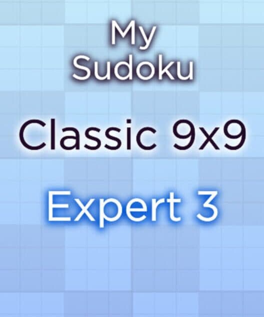 Обложка My Sudoku: Classic 9x9 Expert 3