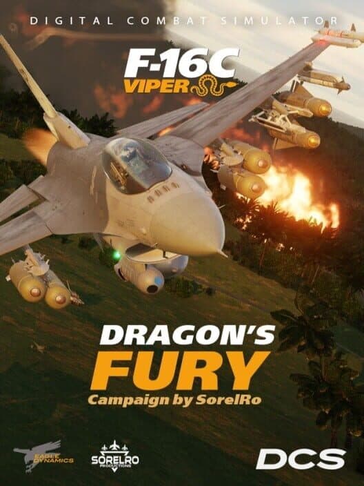Обложка DCS World: F-16C Dragon's Fury Campaign by SorelRo