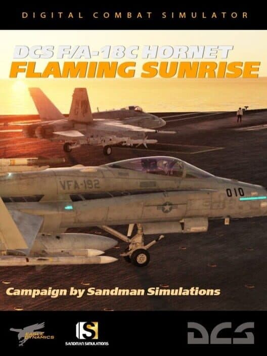Обложка DCS World: F/A-18C Flaming Sunrise Campaign by Sandman Simulations