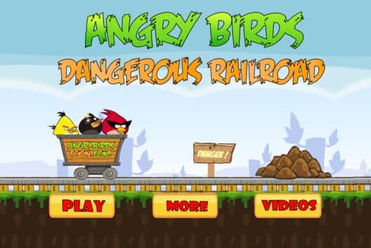 Обложка Angry Birds: Dangerous Railroad