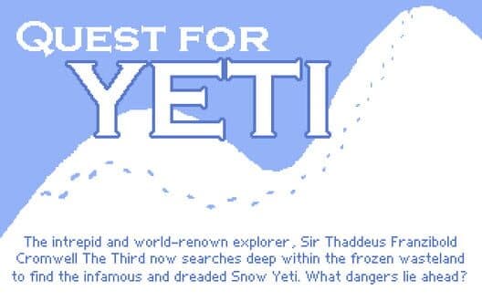 Обложка Quest for Yeti