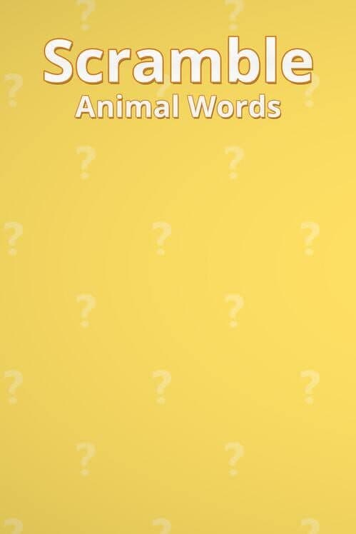 Обложка Scramble Animal Words