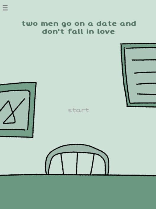 Обложка Two Men Go On A Date And Don't Fall In Love