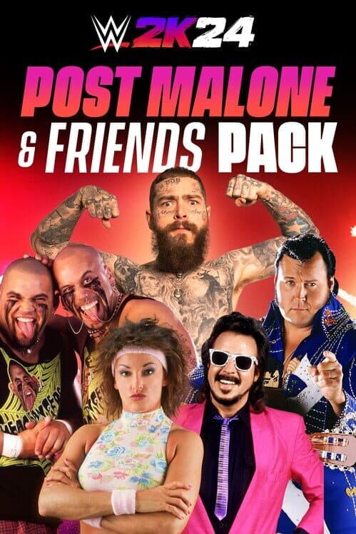 Обложка WWE 2K24: Post Malone & Friends Pack