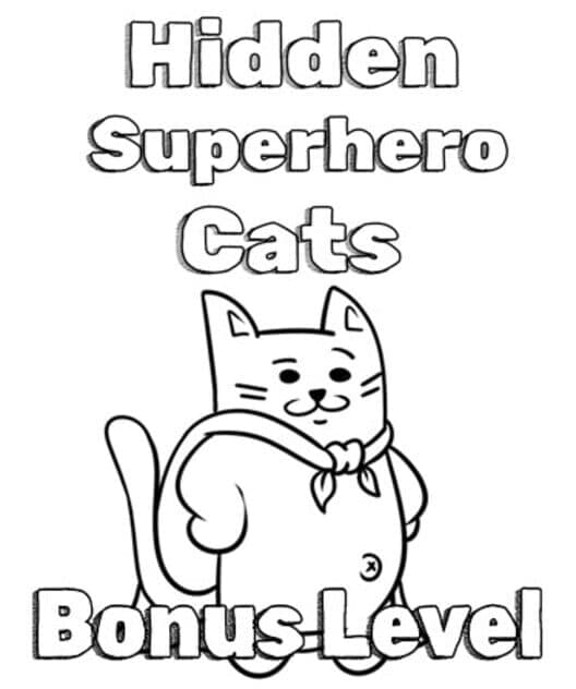 Обложка Hidden Superhero Cats: Bonus Level