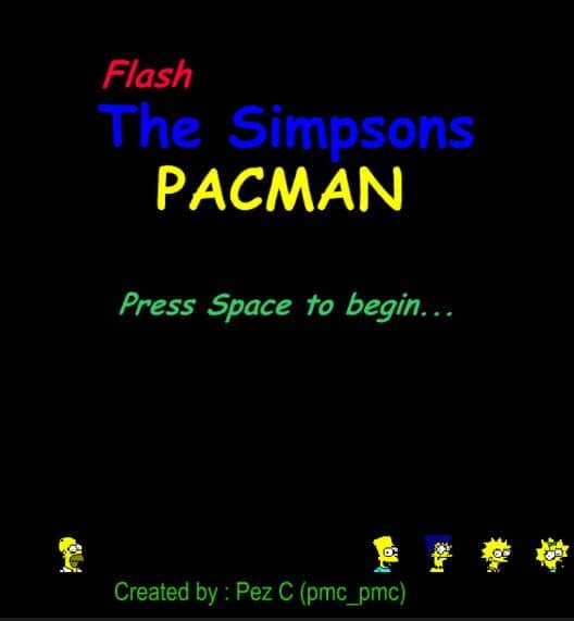 Обложка Flash The Simpsons Pacman
