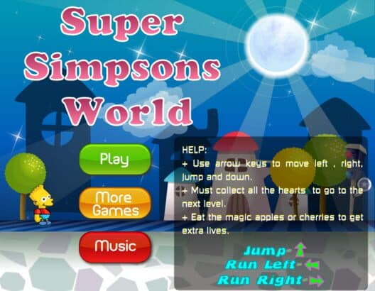 Обложка Super Simpsons World