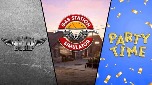 Обложка Gas Station Simulator, Airstrip DLC and Party Time DLC Bundle