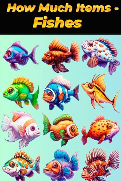 Обложка How Much Items: Fishes