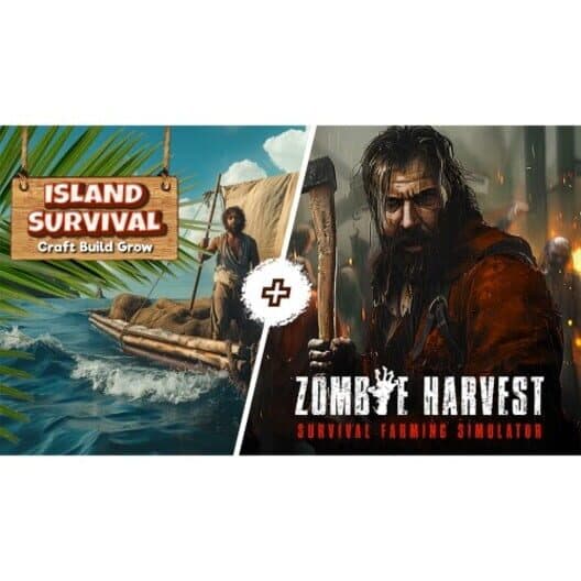 Обложка Island Survival: Craft, Build, Grow & Zombie Harvest: Survival Farming Simulator Bundle Collection