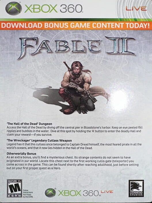 Обложка Fable II Bonus Game Content