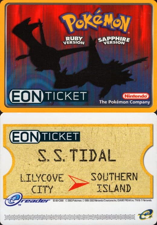 Обложка Pokémon Ruby & Sapphire: Eon Ticket