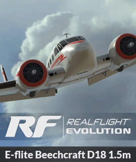 Обложка RealFlight Evolution: E-flite Beechcraft D18 1.5m