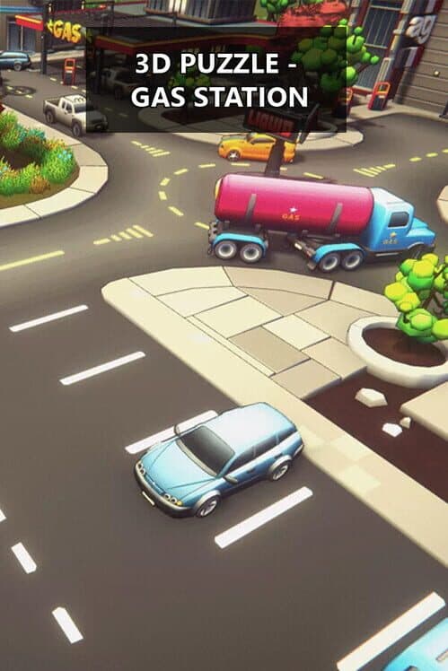 Обложка 3D Puzzle: Gas Station