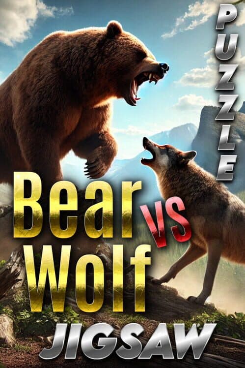 Обложка Bear vs. Wolf Jigsaw Puzzle