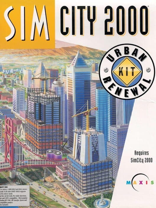 Обложка SimCity 2000 Urban Renewal Kit