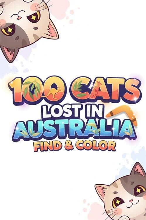 Обложка 100 Cats Lost in Australia Find & Color