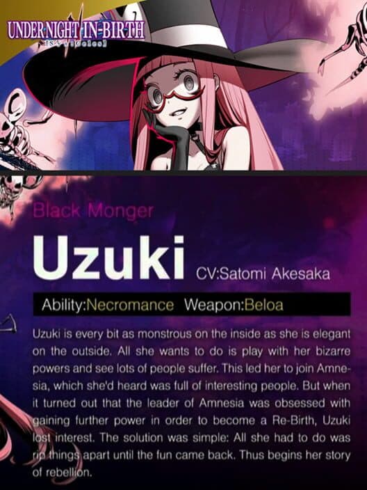 Обложка Under Night In-Birth II: Character - Uzuki