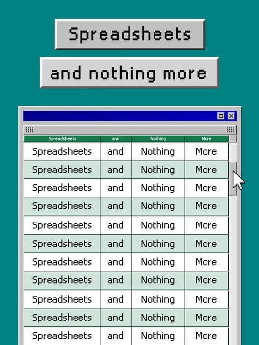 Обложка Spreadsheets and Nothing More