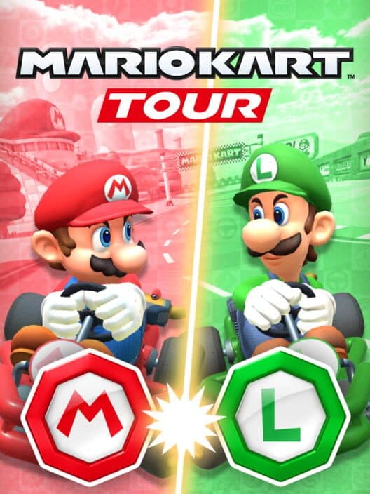 Обложка Mario Kart Tour: Mario vs. Luigi Tour