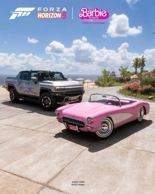 Обложка Forza Horizion 5: Barbie The Movie Car Pack