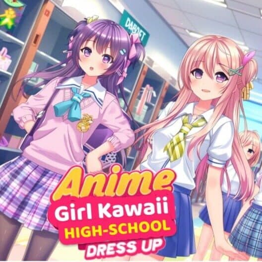 Обложка Anime Girl Kawaii High School Dress Up