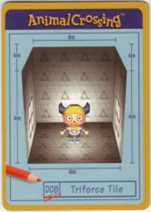 Обложка Animal Crossing-e: D08 - Design Card: Triforce Tile