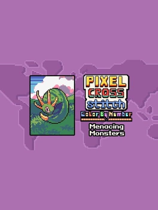Обложка Pixel Cross Stitch: Color by Number - Menacing Monsters Pack