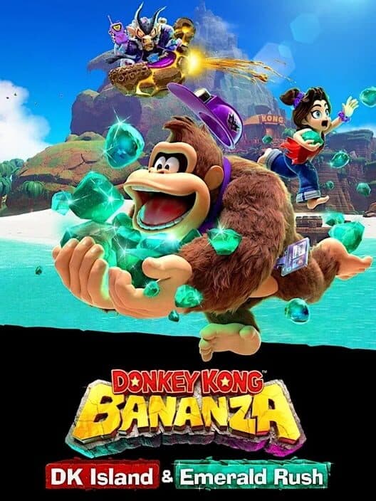 Обложка Donkey Kong Bananza: DK Island & Emerald Rush