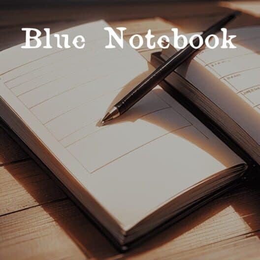 Обложка Blue Notebook