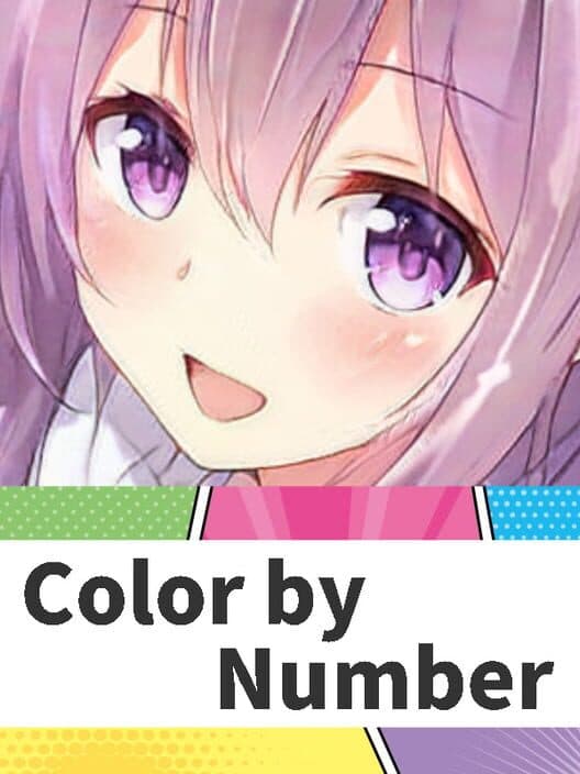 Обложка Anime Manga Style Girl: Color By Number Pixel Art Coloring