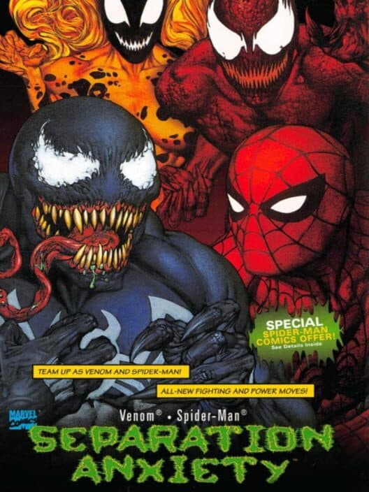 Обложка Venom/Spider-Man: Separation Anxiety