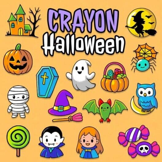 Обложка Crayon Halloween