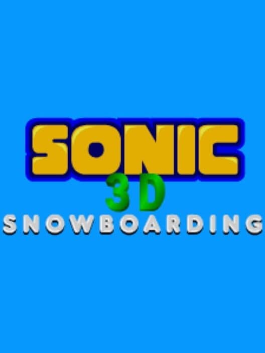 Обложка Sonic 3D Snowboarding