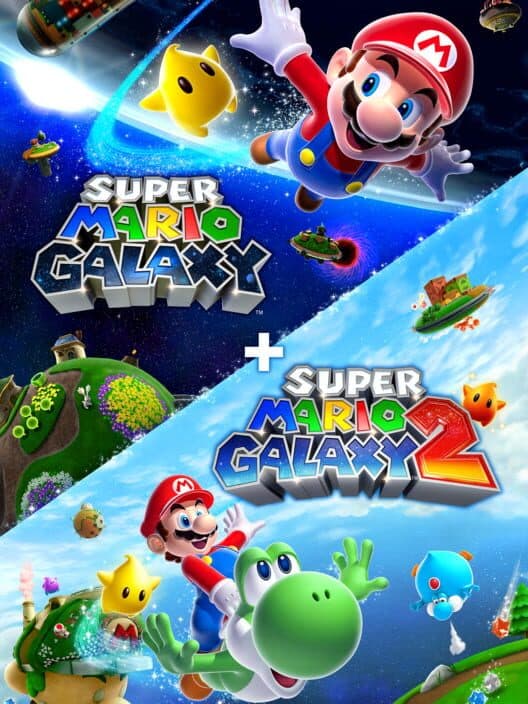 Обложка Super Mario Galaxy + Super Mario Galaxy 2