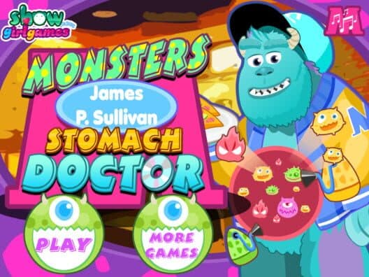 Обложка Monsters James P. Sullivan Stomach Doctor