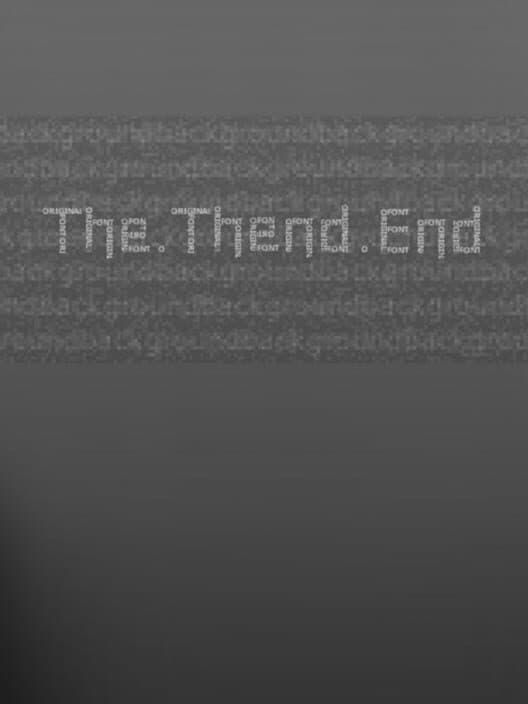 Обложка The.Thend.End