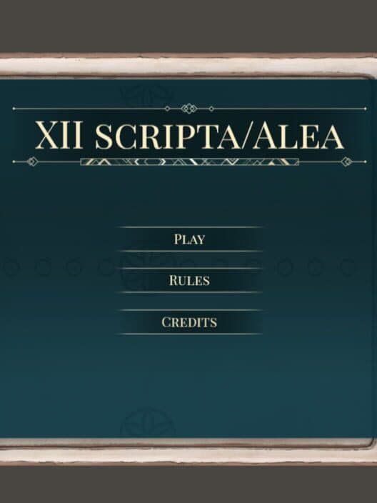Обложка XII Scripta/Alea