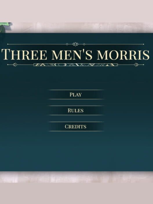 Обложка Three Men's Morris