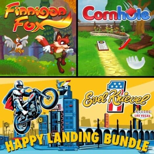 Обложка Happy Landing Bundle: Evel Knievel + Finnigan Fox + Cornhole