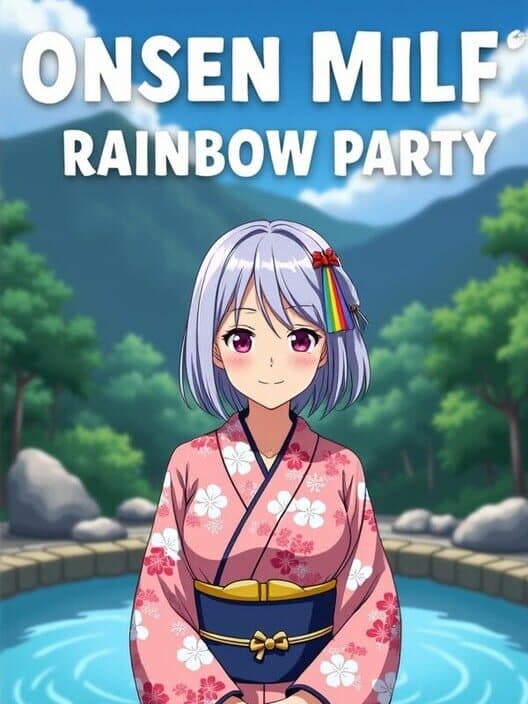 Обложка Onsen MILF Rainbow Party