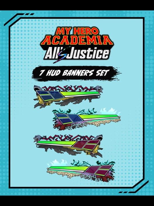 Обложка My Hero Academia All's Justice: 7 HUD Banners Set