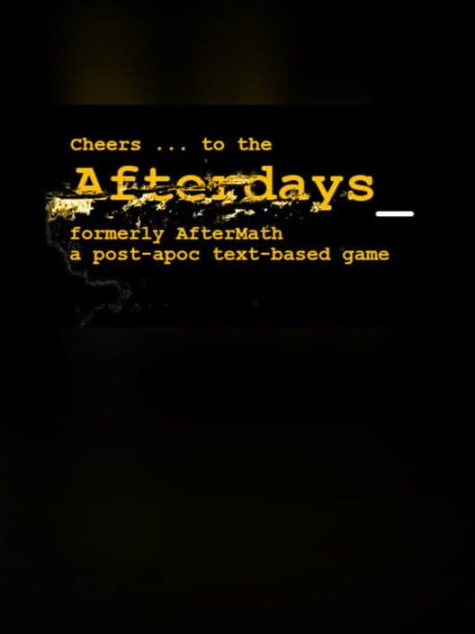 Обложка Afterdays