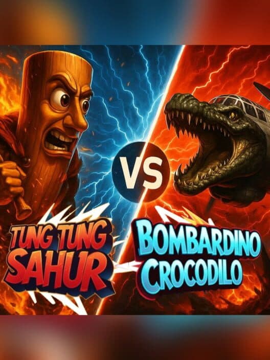 Обложка Bombardino Crocodilo vs. Tung Tung Sahur