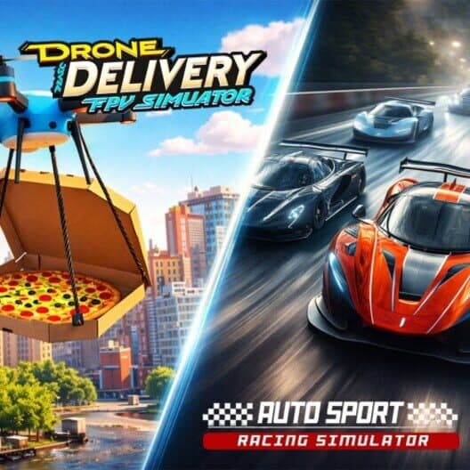 Обложка Auto Sport Racing & Drone Delivery: FPV Simulator