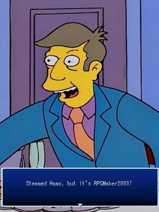 Обложка Steamed Hams, but it's RPGMaker2003!