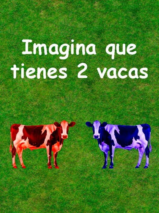 Обложка Imagina que tienes 2 vacas
