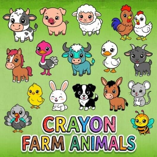Обложка Crayon Farm Animals