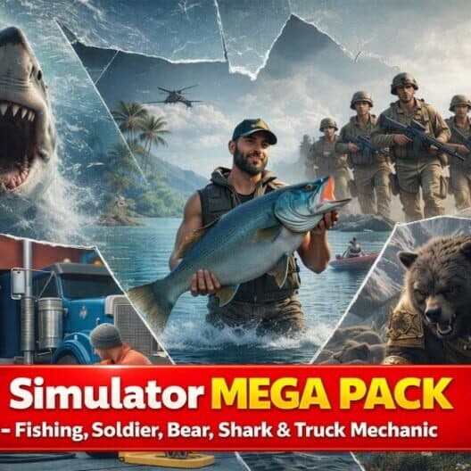 Обложка Simulator Mega Pack: Fishing, Soldier, Bear, Shark & Truck Mechanic