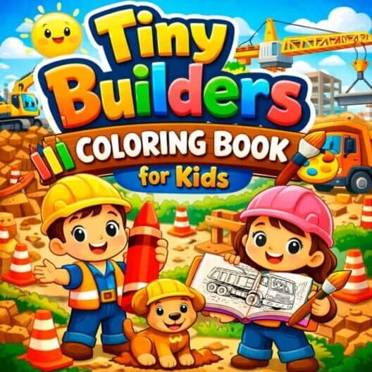 Обложка Tiny Builders Coloring Book for Kids